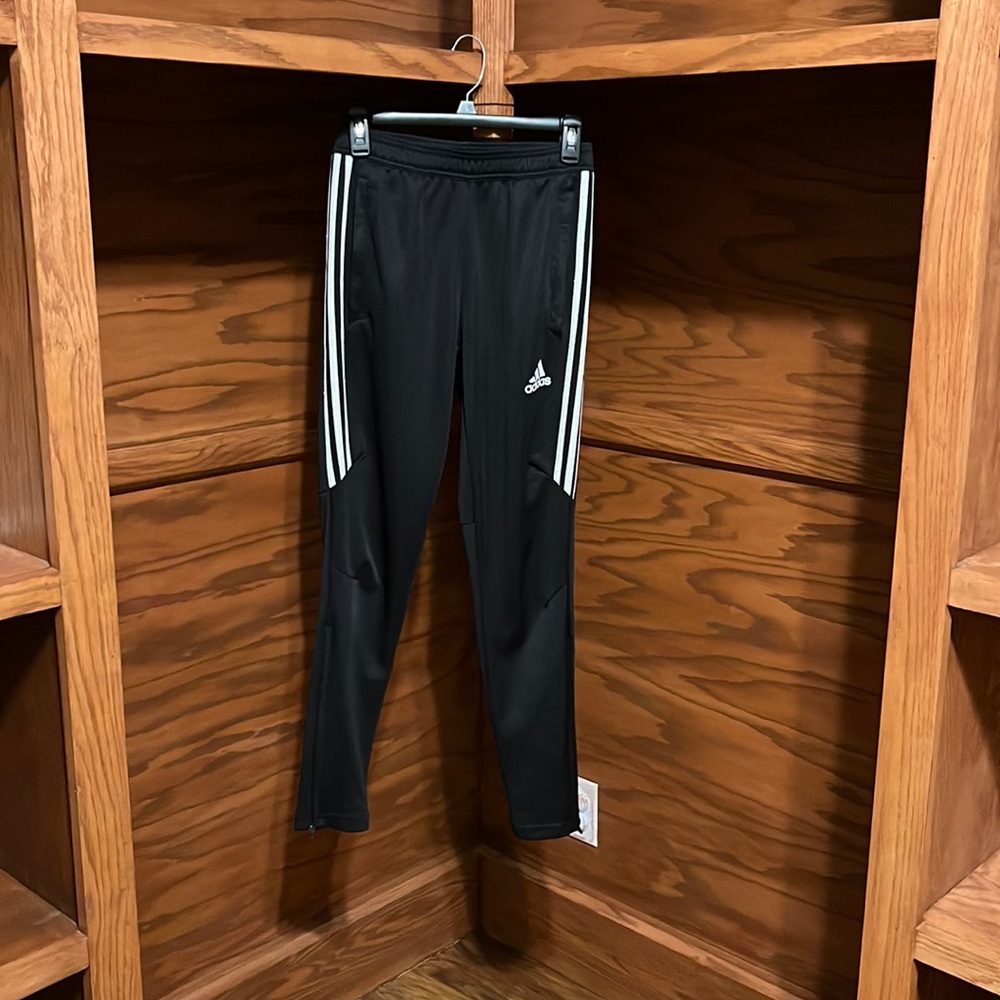 black Adidas sweatpants